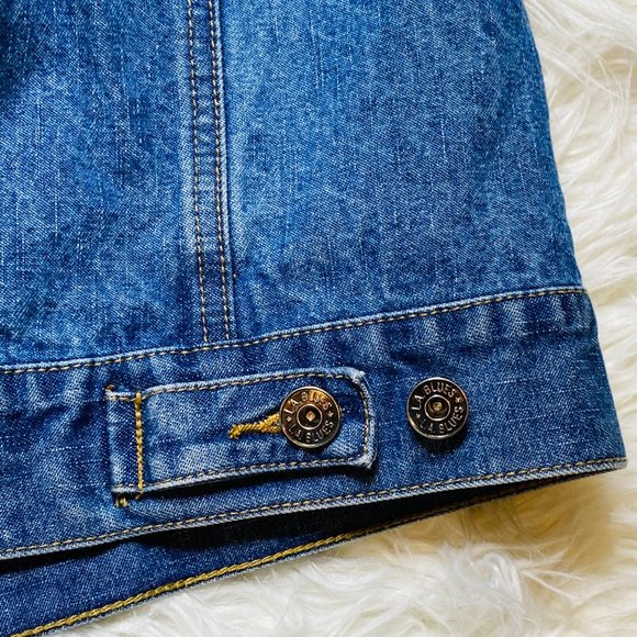 L.A. Blue Vintage Hooded Denim Jacket Women's Plus Size 18/20W Full Zip Front Po - Picture 8 of 12